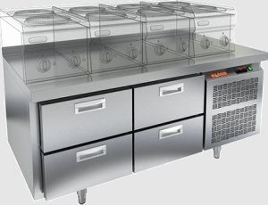 Стол холодильный HiCold SN 22/TN LT