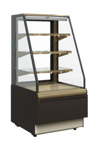 Витрина кондитерская Carboma KC70 VM 1,3-2 STANDARD 9006-9005 (открытая)