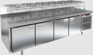 Стол холодильный HiCold GN 1111/TN LT