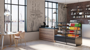 Витрина кондитерская Carboma KC70 VM 1,3-2 STANDARD 9005-0430 (открытая)