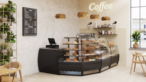 Витрина кондитерская Carboma K70 VH 1,3-1 LIGHT Chocolate 0013-0430 (ВХСв - 1,3д)