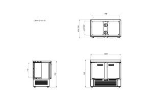 Стол морозильный Arkto СХНН-2-60