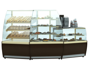 Витрина кондитерская Carboma K70 VM 1,3-12 LIGHT 0012-0109 (ВХСв-1,3д MINI)