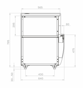 Прилавок Carboma K70 N 0,6-7 9005 (версия 2.0)