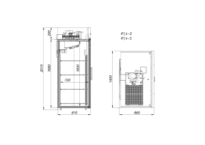 Шкаф холодильный Arkto R1.4-S