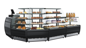 Витрина кондитерская Carboma K70 VH 1,3-1 LIGHT Chocolate 0013-0430 (ВХСв - 1,3д)