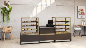 Витрина нейтральная Carboma KC70 N 0,6-1 LIGHT 0102-0109 (0,6 Cube)